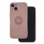 iLike Capa com suporte para dedo para Apple iPhone 16 6,1 polegadas Rosa