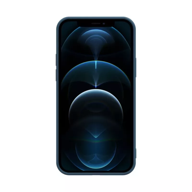 iLike Capa de silicone nano para Apple iPhone 12 Pro Max azul-meia-noite