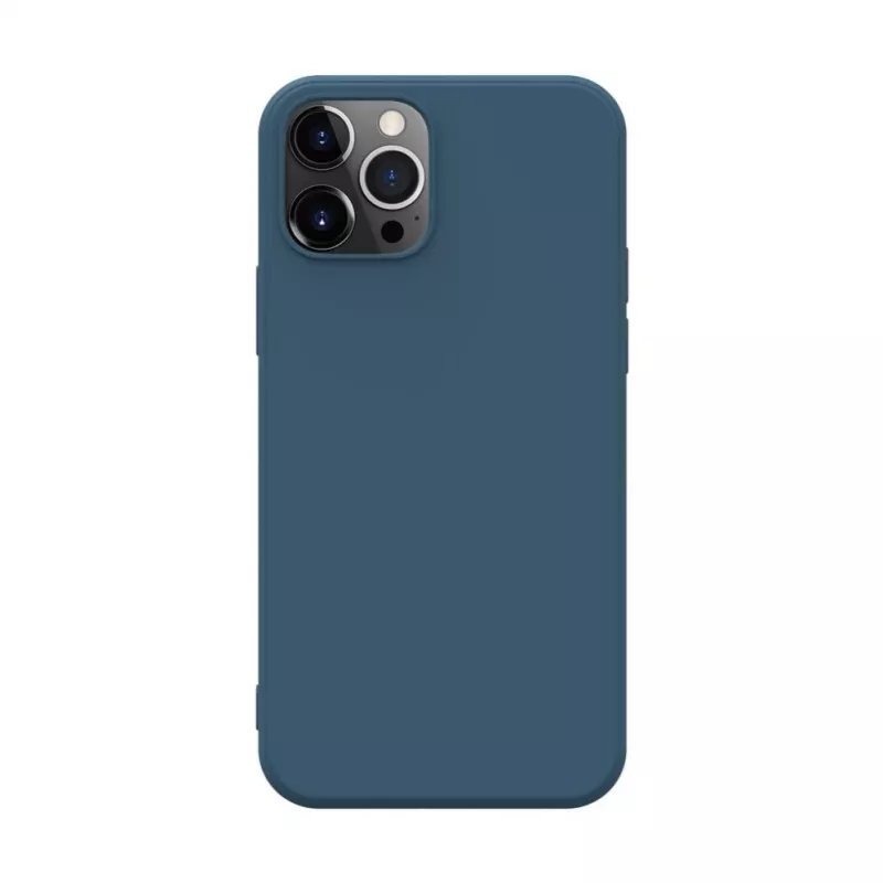 iLike Capa de silicone nano para Apple iPhone 12 Pro Max azul-meia-noite