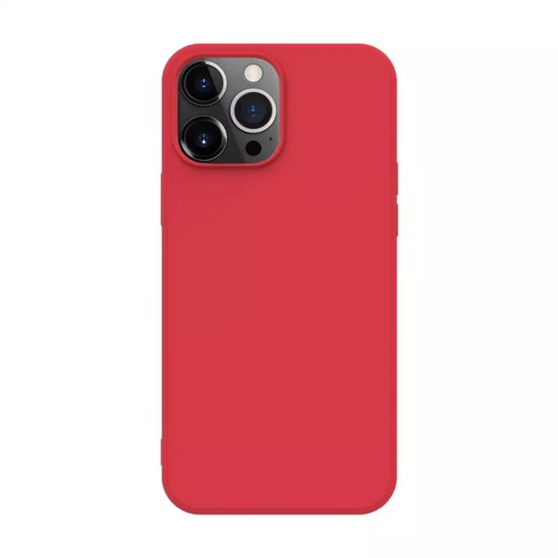 iLike Capa de silicone nano para Apple iPhone 13 Pro Max vermelha