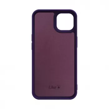 iLike Capa de silicone nano para Apple iPhone 14 roxa-escura