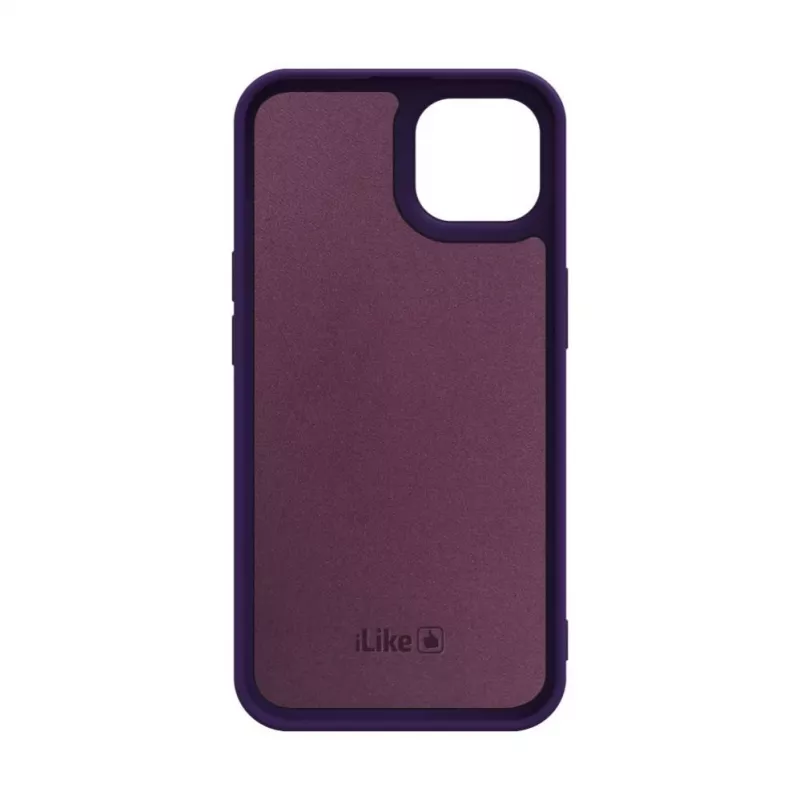 iLike Capa de silicone nano para Apple iPhone 14 roxa-escura
