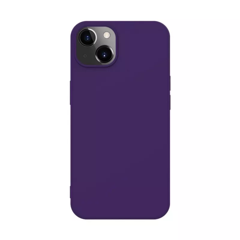 iLike Capa de silicone nano para Apple iPhone 14 roxa-escura