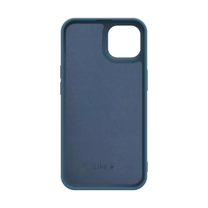 Capa de silicone nano iLike para Apple iPhone 14 azul meia-noite