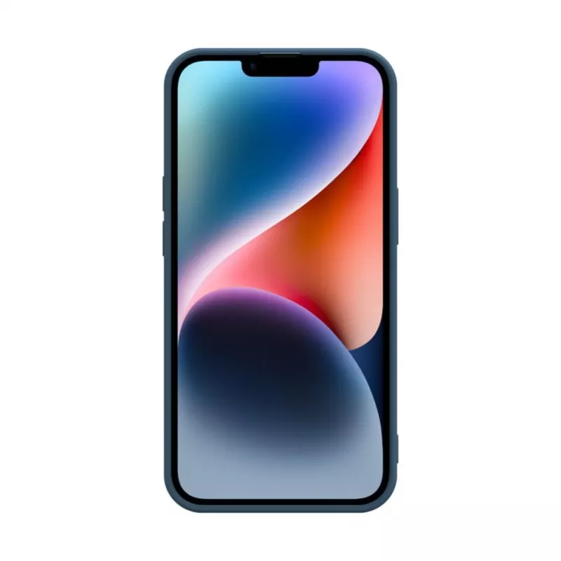 Capa de silicone nano iLike para Apple iPhone 14 azul meia-noite