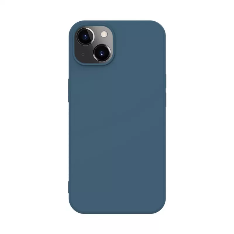 Capa de silicone nano iLike para Apple iPhone 14 azul meia-noite