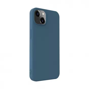 Capa de silicone nano iLike para Apple iPhone 14 azul meia-noite