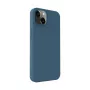 Capa de silicone nano iLike para Apple iPhone 14 azul meia-noite