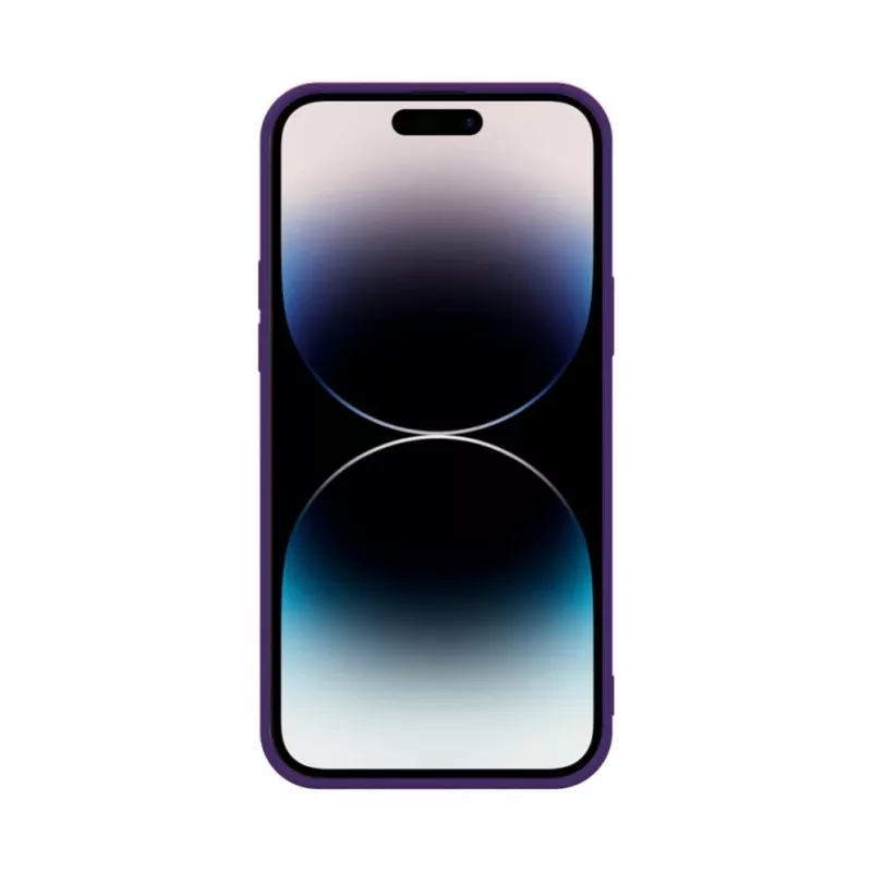 Capa de Silicone Nano iLike para Apple iPhone 14 Pro Max Roxo Profundo
