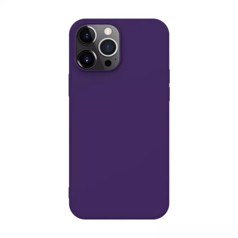 Capa de Silicone Nano iLike para Apple iPhone 14 Pro Max Roxo Profundo
