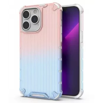 Capa iLike Armored Protect rosa e azul para Apple iPhone 14 Pro Max