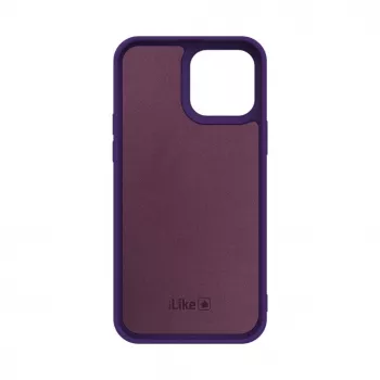 iLike Capa de silicone nano para Apple iPhone 14 Pro roxa-escura