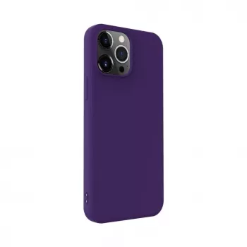 iLike Capa de silicone nano para Apple iPhone 14 Pro roxa-escura