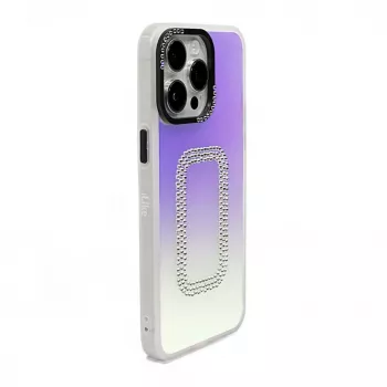 iLike Apple iPhone 15 Capa traseira quadrada Laser Shell Transparente