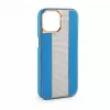 iLike Apple iPhone 15 Pro Max Diamonds and Leather Case azul