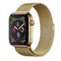 Pulseira magnética iLike Magnetic Strap para Apple Watch 7 45mm dourado