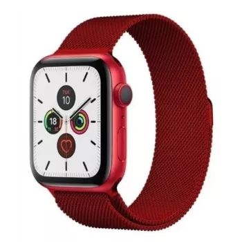 Pulseira magnética iLike Strap para Apple Watch 7/8 41 mm Vermelho