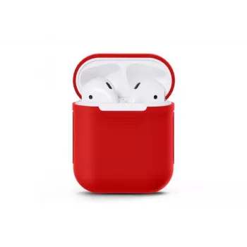 Capa de proteção iLike Apple Silicon Airpods vermelha