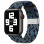 Pulseira de tecido entrançado iLike para Apple Watch 38/40/41mm azul