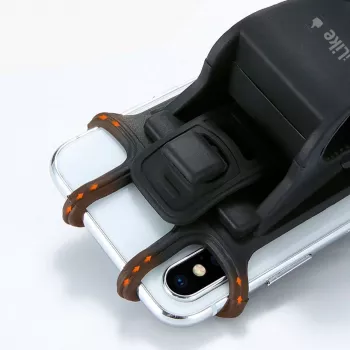 iLike Suporte de bicicleta IPH01BK preto - suporte universal de guiador para smartphones 4,0-6,5 polegadas