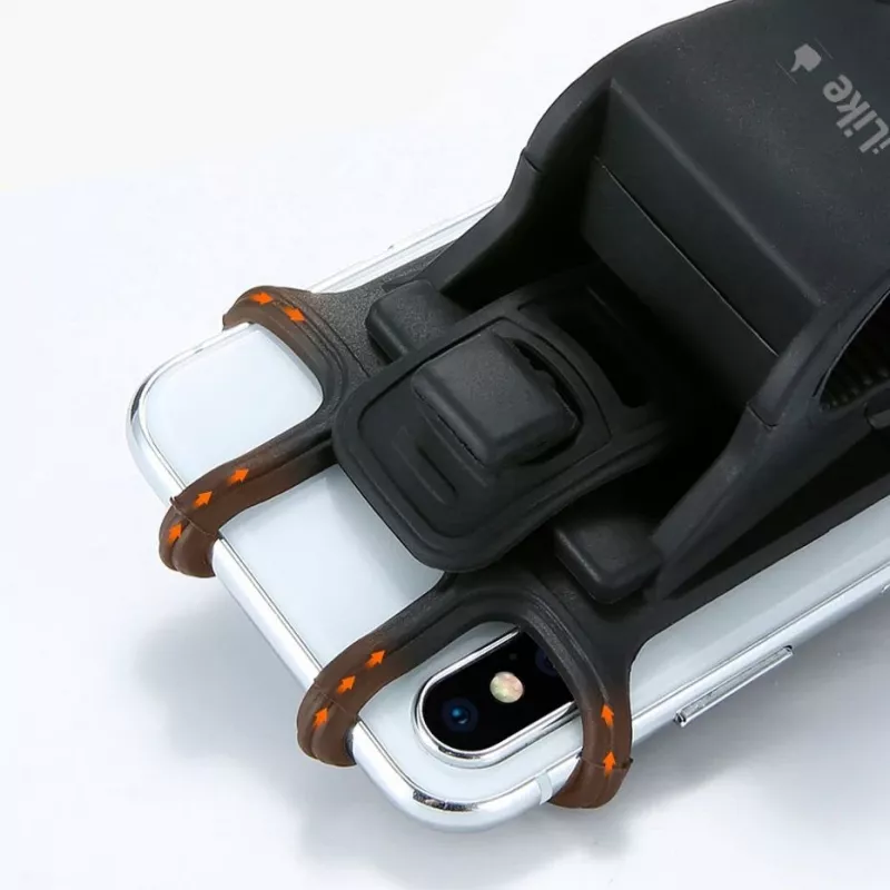 iLike Suporte de bicicleta IPH01BK preto - suporte universal de guiador para smartphones 4,0-6,5 polegadas