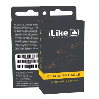 iLike cabo de carregamento para dispositivos Lightning CCI01 preto
