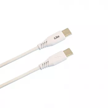 iLike Evelatus cabo de carregamento USB-C para USB-C CTT01 branco 1m