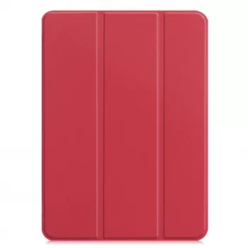 iLike Capa tipo suporte Tri-Fold em pele ecológica para Galaxy Tab A9 / A11 8.7 X110 Rosa coral
