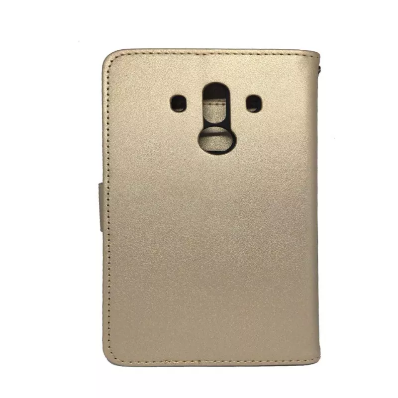 Capa tipo livro iLike para Huawei P9 dourada