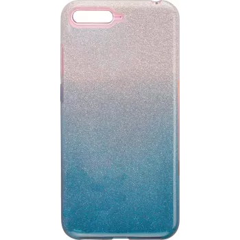 iLike Capa 3em1 Gradient Glitter Azul para Huawei Y6 2018