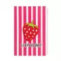 Capa tipo folio iLike para iPad 10.2 / 10.5 design morango - rosa vermelho verde