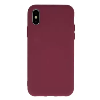 Capa de silicone iLike iPhone 11 bordô - capa traseira com absorção de choques e forro interior em microfibra