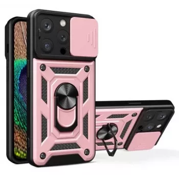 Capa iLike Armor Camshield para iPhone 14 Pro Max rosa