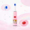 iLike Kids W3 escova de dentes elétrica (a pilhas) +3 cabeças rosa
