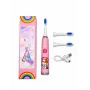 iLike Kids W3 escova de dentes elétrica (a pilhas) +3 cabeças rosa
