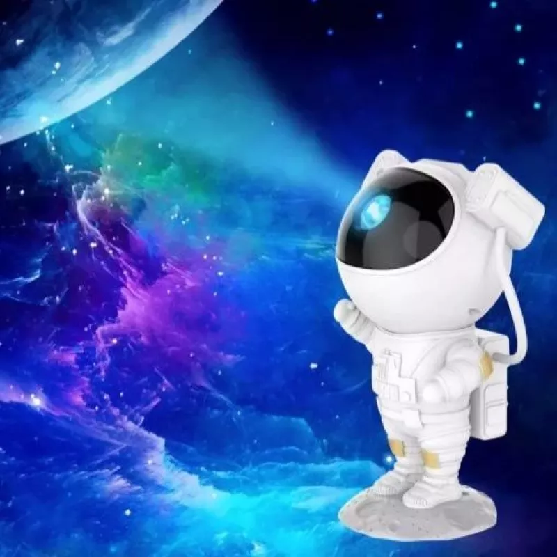 iLike Luz de projeção LED estrela astronauta SM4 branca