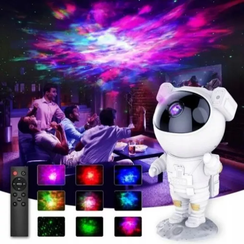 iLike Luz de projeção LED estrela astronauta SM4 branca