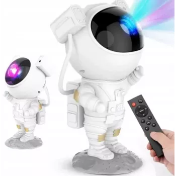 iLike Luz de projeção LED estrela astronauta SM4 branca