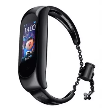 iLike Bracelete Metálica Preta para Xiaomi Mi Band 6 / 5 / 4 / 3