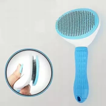 iLike Escova inteligente para animais de estimação para cães e gatos – escova desembaraçadora de silicone macio para pelo de 15–25 mm
