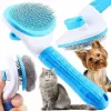 iLike Escova inteligente para animais de estimação para cães e gatos – escova desembaraçadora de silicone macio para pelo de 15–25 mm