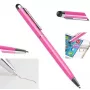 iLike PN1 caneta stylus capacitiva universal 2 em 1 com esferográfica para smartphone e tablet - rosa