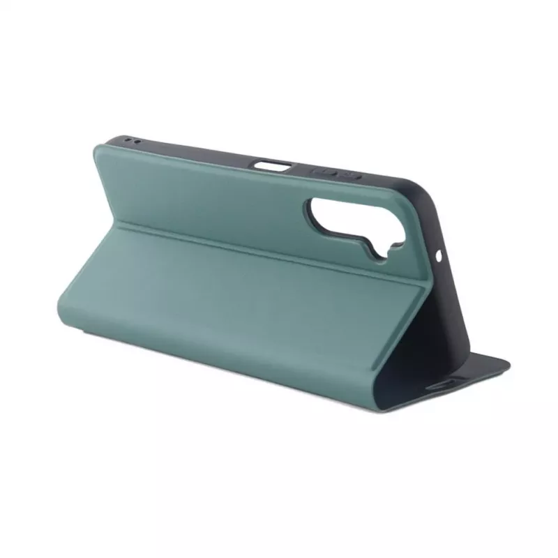 Capa tipo livro slim iLike para Samsung Galaxy A14 5G verde-escura