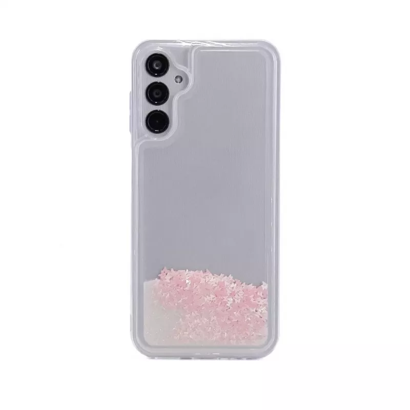 iLike Capa de Silicone Water Glitter Rosa para Samsung Galaxy A14 5G