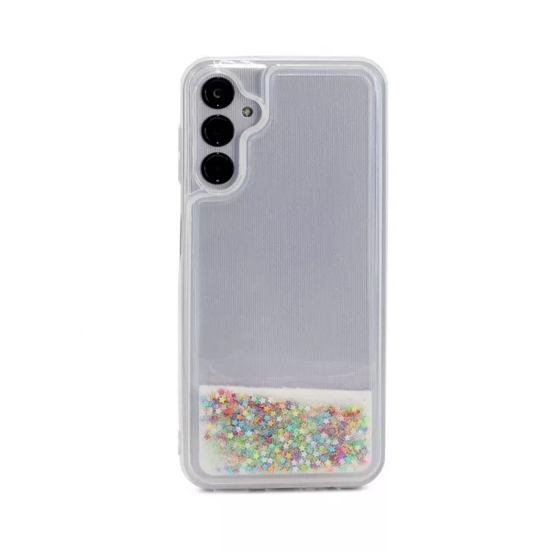 iLike Samsung Galaxy A14 5G Capa de silicone Water Glitter Rainbow