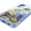 iLike Samsung Galaxy A15 Capa Epoxy Cartoon Roxa e Branca