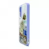 iLike Samsung Galaxy A15 Capa Epoxy Cartoon Roxa e Branca