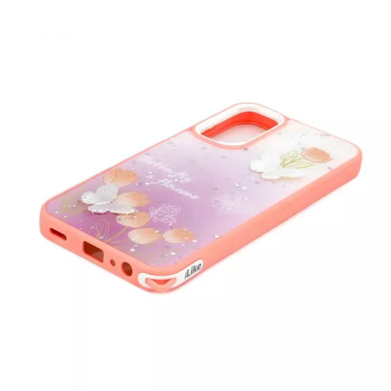 Capa Epoxy Cartoon iLike para Samsung Galaxy A15 rosa-claro