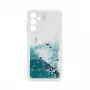 Capa de silicone iLike para Samsung Galaxy A15 Water Glitter Azul
