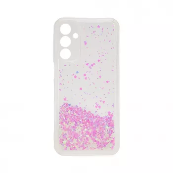 iLike Capa de silicone para Samsung Galaxy A15 efeito água brilhante rosa-claro